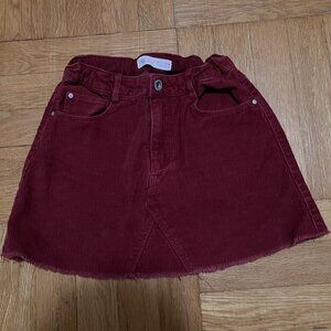 Zara Kids Corduroy Skirt Size 9/134
